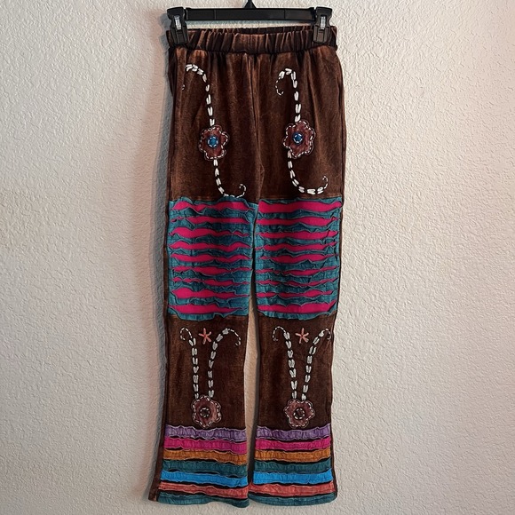 Pants - KPC Boho Pants 100% Cotton Waist Size 20"‎ Hippie Patchwork Y2K